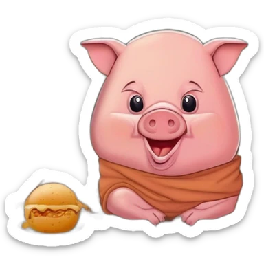 Un cochon convertie à l'islam sticker