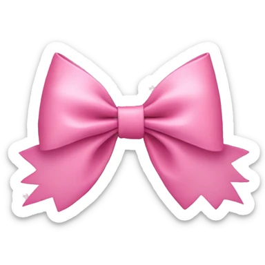 coquette bow pink sticker