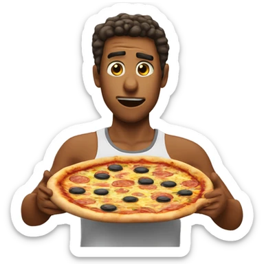 that feeling when wife orders a yes yes no pizza sticker