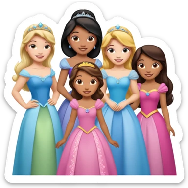 Disney princesses sticker