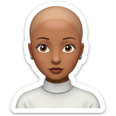 So she supposed to be bald and I kind of want her facing her side I still don’t kind of her body to show sticker