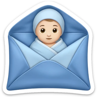 Blanket envelope for a newborn  sticker