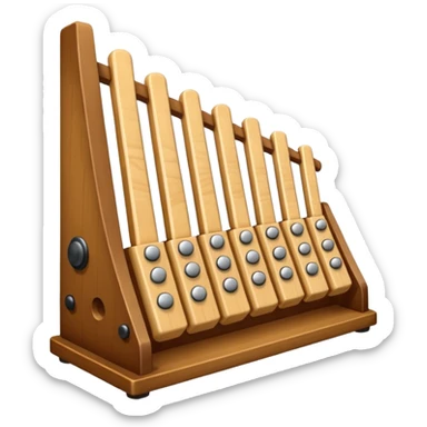 wooden glockenspiel instrument sticker