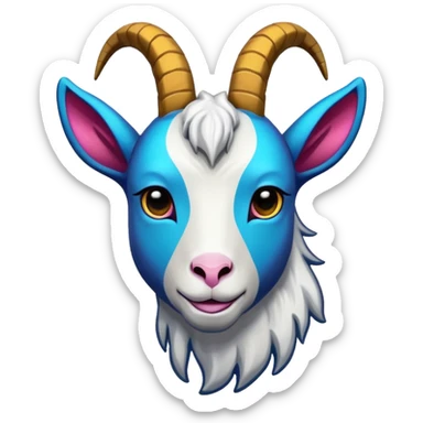 make a graffiti sticker that says GOAT sticker