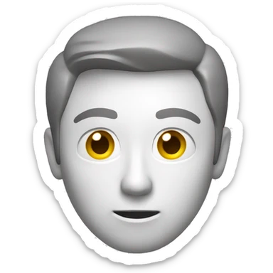 Creating a simple 3D color illustration of the 😑 emoji on a pure white background. The design should feature a neutral face with closed, flat eyes and a straight mouth, conveying a sense of disinterest or annoyance. sticker