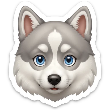 Huskcat Siberian husky sticker