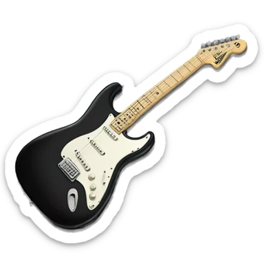 Black fender Stratocaster  sticker