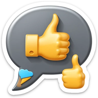 3D icon symbolizing reviewer and feedback, food app context, single object, modern and clean style, soft lighting, isolated, no background
 sticker