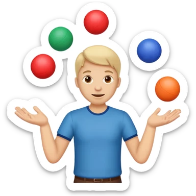can some of the juggling balls faces (depicting customers and stakeholders) sticker