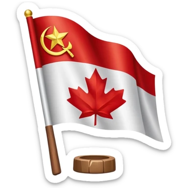 soviet canadian flag sticker