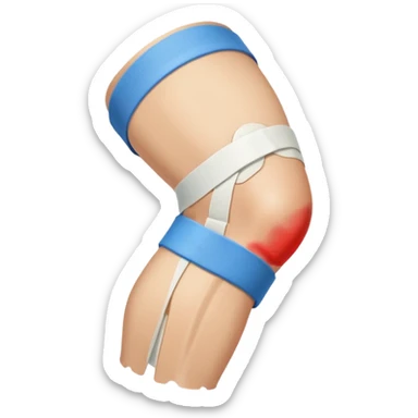 injured knee  sticker