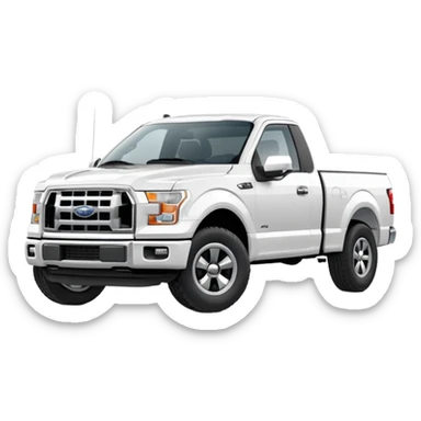 Low white f-150 sticker