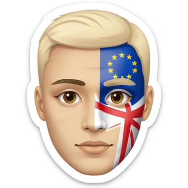 guy european union enthusiast sticker