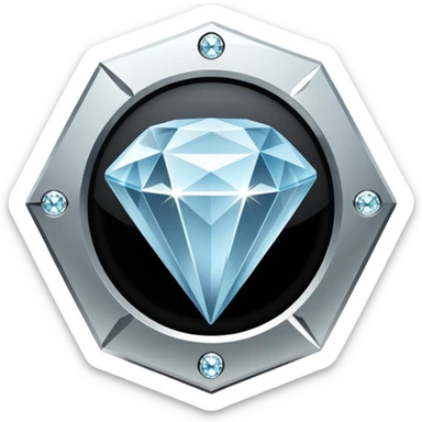 diamond encrusted video play button sticker