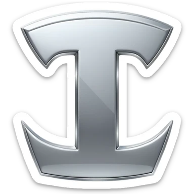 Tesla letter silver sticker