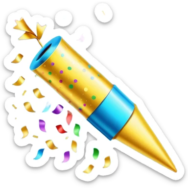 party popper sticker