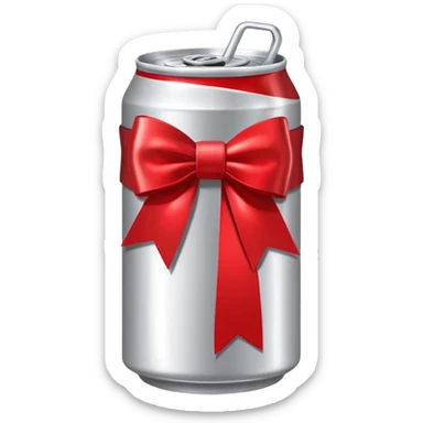 Diet coke coca cola with bow sticker