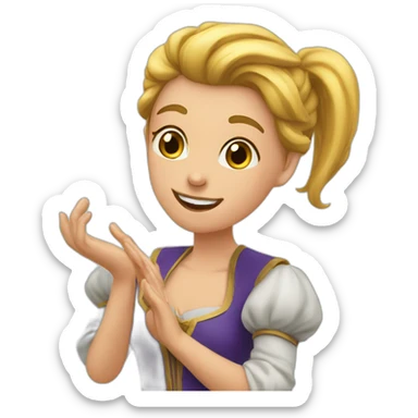 faire avec tes doigts un cœur sticker