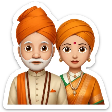 narendra modi and nirmala sitaraman sticker