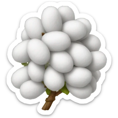 Emoji grabing cotton sticker
