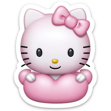 Light pink Hello kitty  sticker