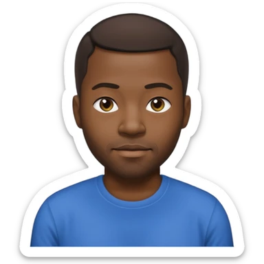 40 year old black man sticker