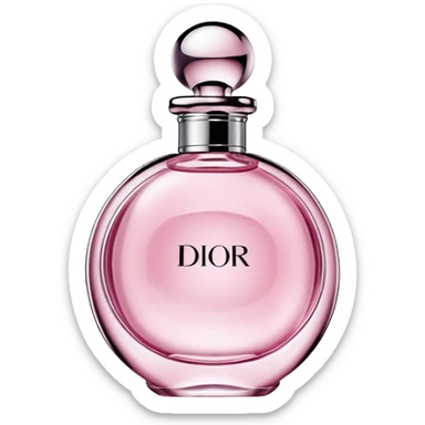 Pink Dior perfume sticker