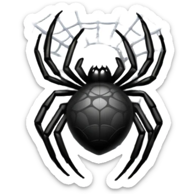 spider web nest sticker
