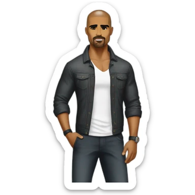 Shemar moore debout sticker