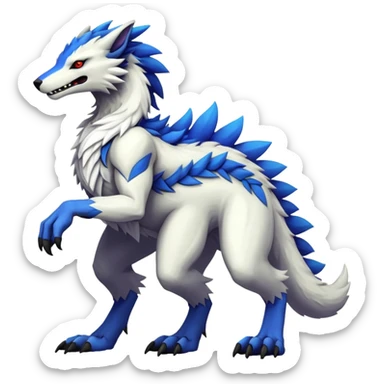 Fionbri-Wickerbeast-Sergal-Protogen-Vernid-hybrid sticker