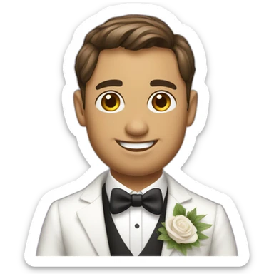 Homme en tenue de mariage sticker
