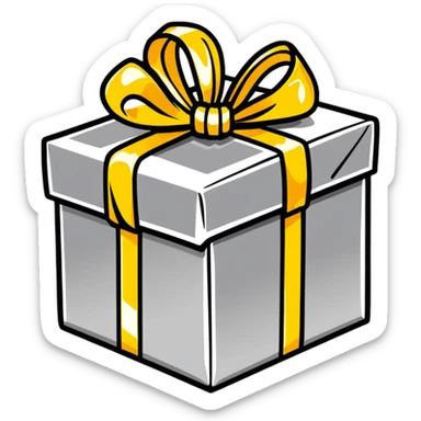 Decorative shiny metallic gift wrap with golden reflections sticker