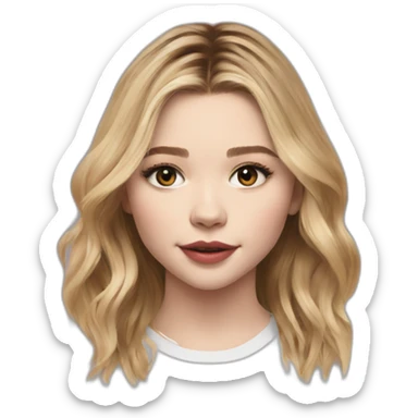 chloë grace moretz wearing tee sticker