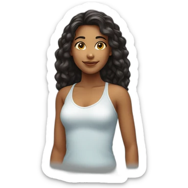 brazilian pretty girl sticker