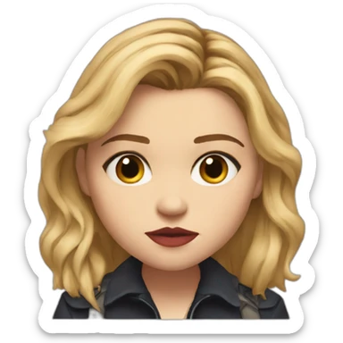 Chloë Grace Moretz serious sticker
