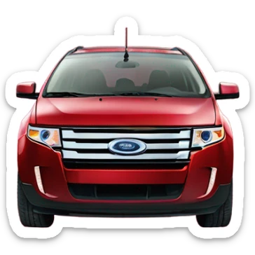 Ford edge red 2010 sticker