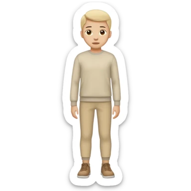 Fata nud sta cu picioarele largite sticker