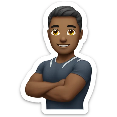 A fitness trainer who conducts classes sticker