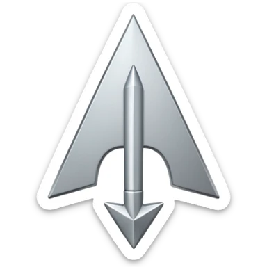 Arrow symbol sticker