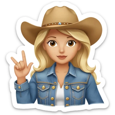 Country diva flipping you off  sticker