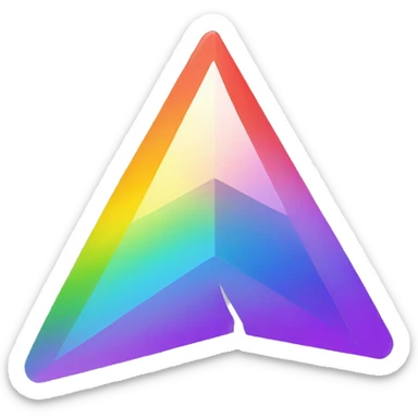 ethereum symbol rainbow sticker