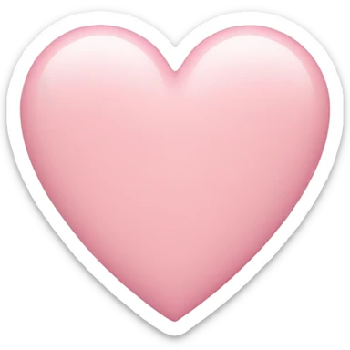 pastel pink heart sticker