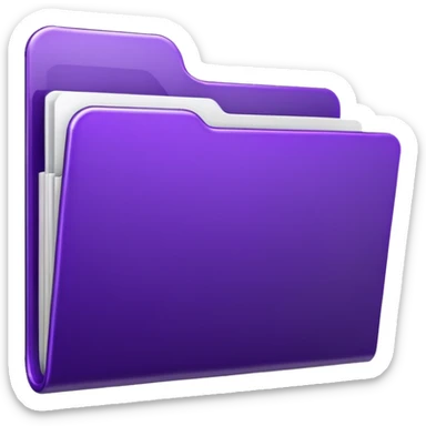 dark purple download folder sticker