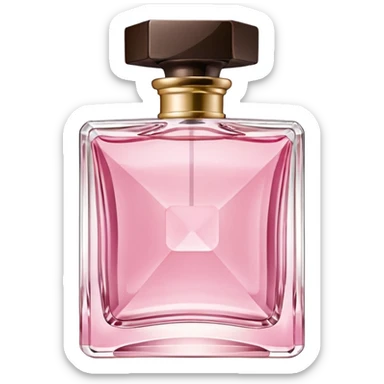 realistic square shaped chloe perfume bottle  sticker