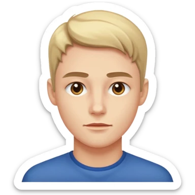 A person who has the sharpest jawline sticker