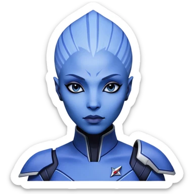 Liara T'Soni from Mass Effect sticker