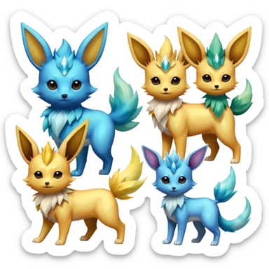 Jolteon-Flareon-Vaporeon-Leafeon-Umbreon-Glaceon-Espeon-fusion  sticker