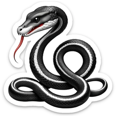 Faça o ouroboros a cobra comendo seu próprio rabo em preto e branco, o rabo da cobra tem q estar dentro de sua própria boca, faça idêntico as imagens  sticker