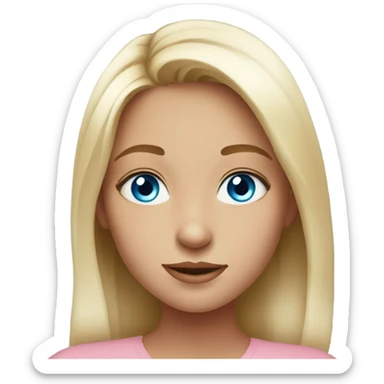 beautiful daughter, blue eyes sticker