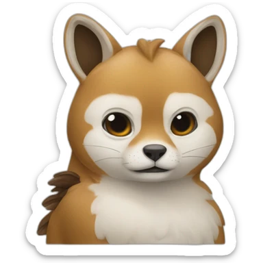 Ecureuil qui dort sticker